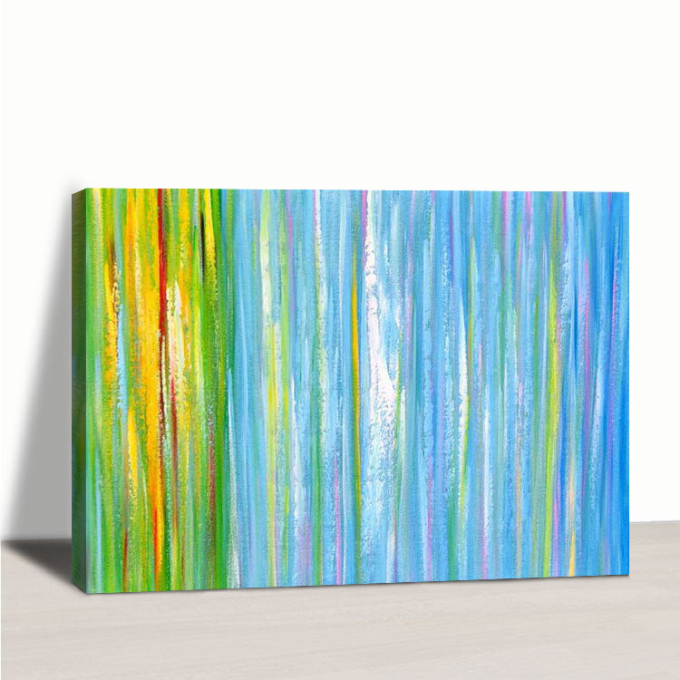 Rainbow Feels - Handmade Painting Abstract Wall Art For Restaurant