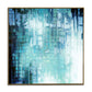 Large Size Teal Abstract Oil Painting Original Contemporary Wall Art For Living Room | Time and Space