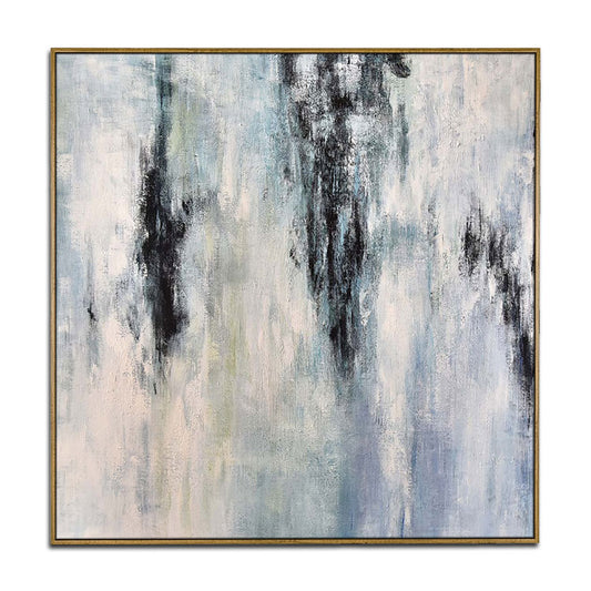 Abstract Acrylic Painting Wall Art Canvas Original Art Painting Extra Large Hand-Painted Oil Painting | Karst Cave