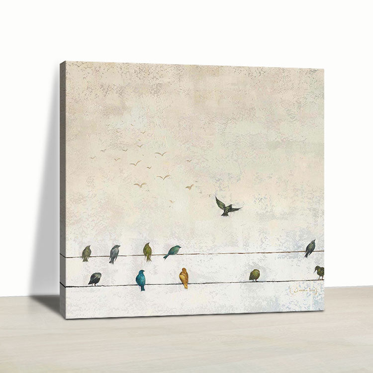 Large Modern Painting Oil Painting Wall Art Modern Paintings Large Fashion Art | Migratory birds return