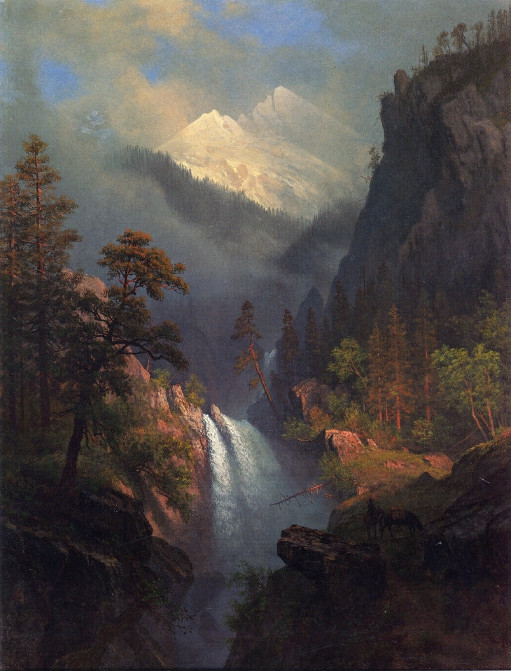 Cascading Falls at Sunset