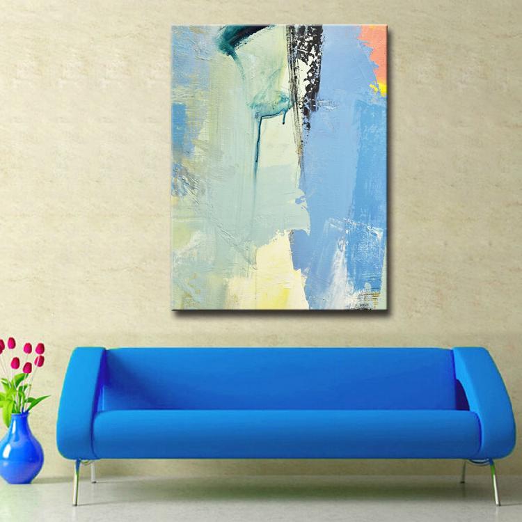 Nature Abstracted/ Original Abstract Painting / Seascape Painting/ Sea Painting - Hand Painted Abstract Wall Art Original Seascape Painting