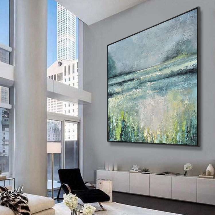 Contemporary Art Original Oil Painting Landscape Big Size Painting Bedroom Hand Painting | Slow Burn