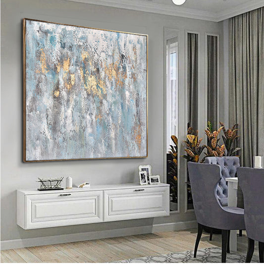 Handmade Oil Painting Original Oil Painting Large Painting Canvas Bedroom Painting Modern | The surface of the mountain