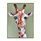 The Beautiful Giraffe - Handmade Animal Art Giraffe Oil Painting On Canvas Art Print
