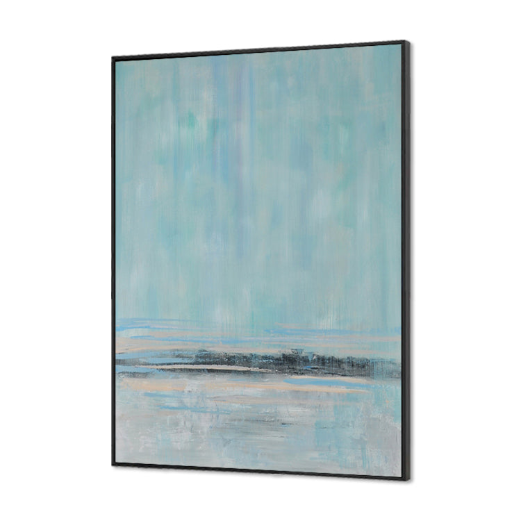 Fog Island - Handmade Modern Art Paintings on Canvas  Abstract Wall Art