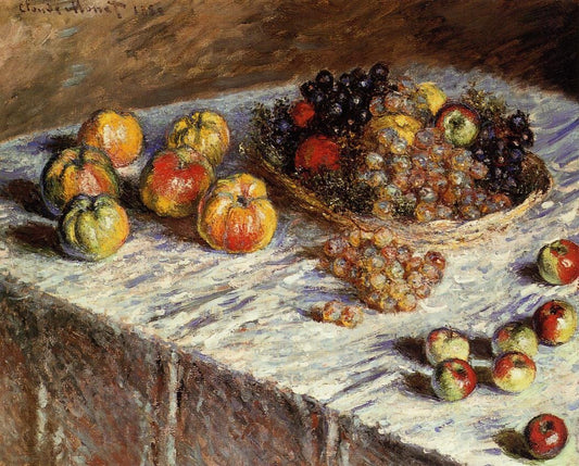 Still life with Apples and Grapes