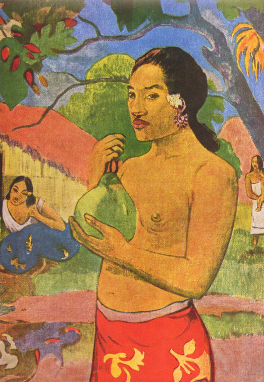Tahiti woman with fruit detail